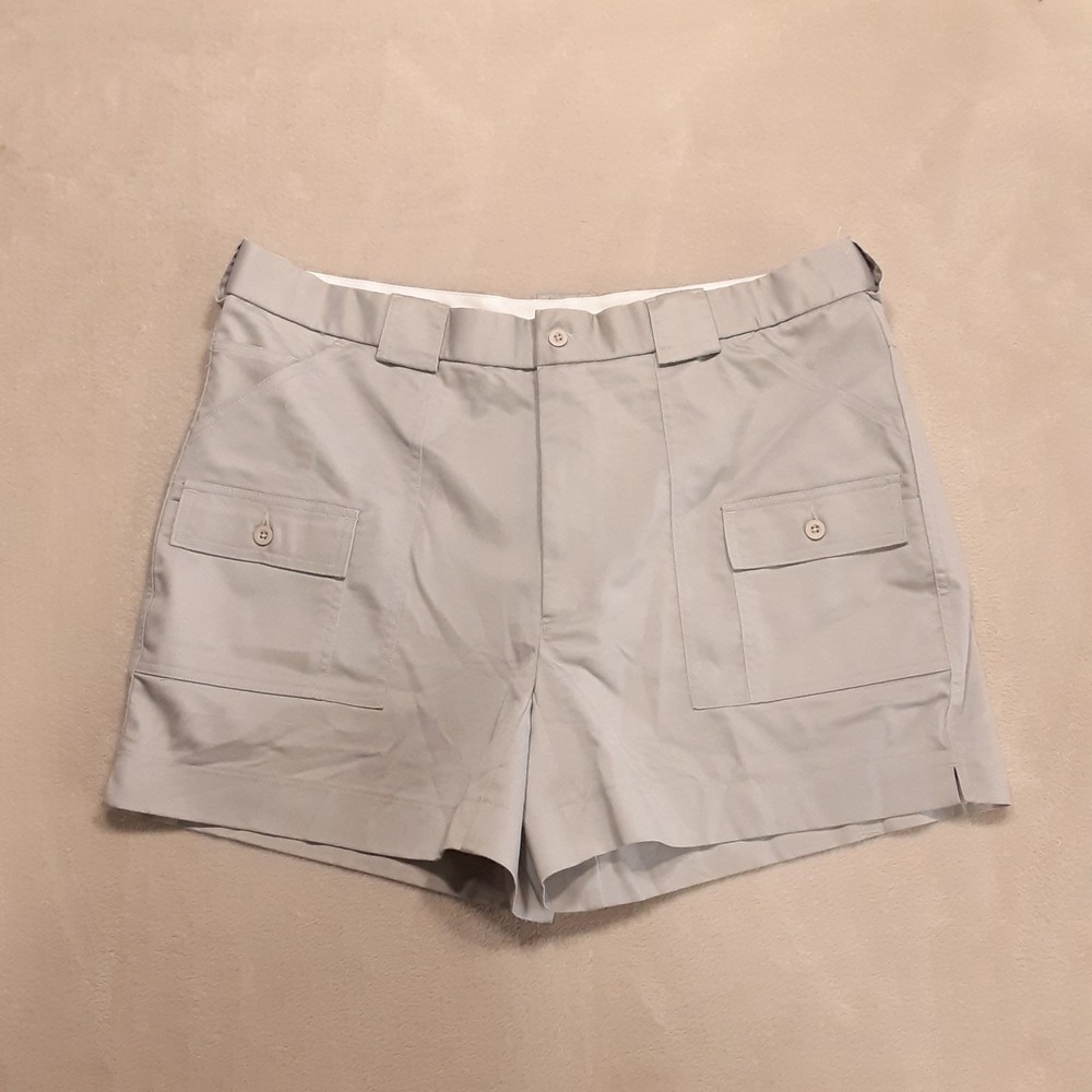 Windham Pointe Mens Cargo Pocket Shorts 40 Gray 5" Inseam Golf Performance